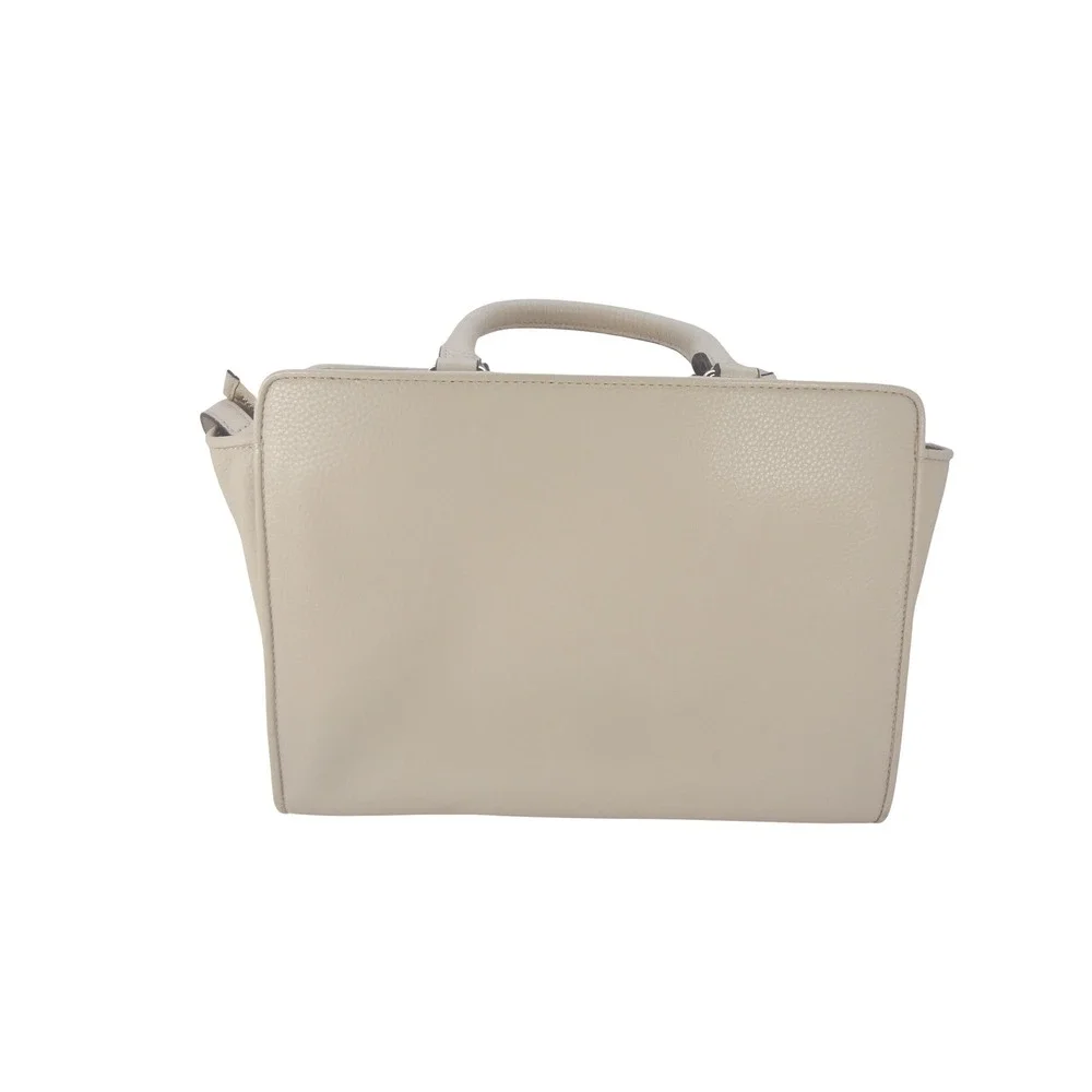 Kate Spade North Court Anton Medium Satchel Bag Ivory Pebble‎ Leather